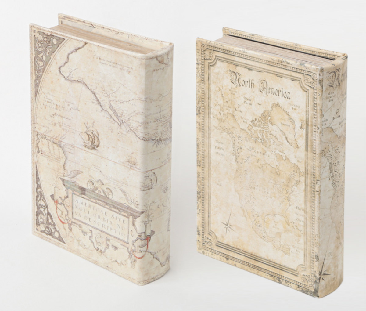 小物入れ ブックボックス マップ （ 収納 ブック型 ボックス 小物収納