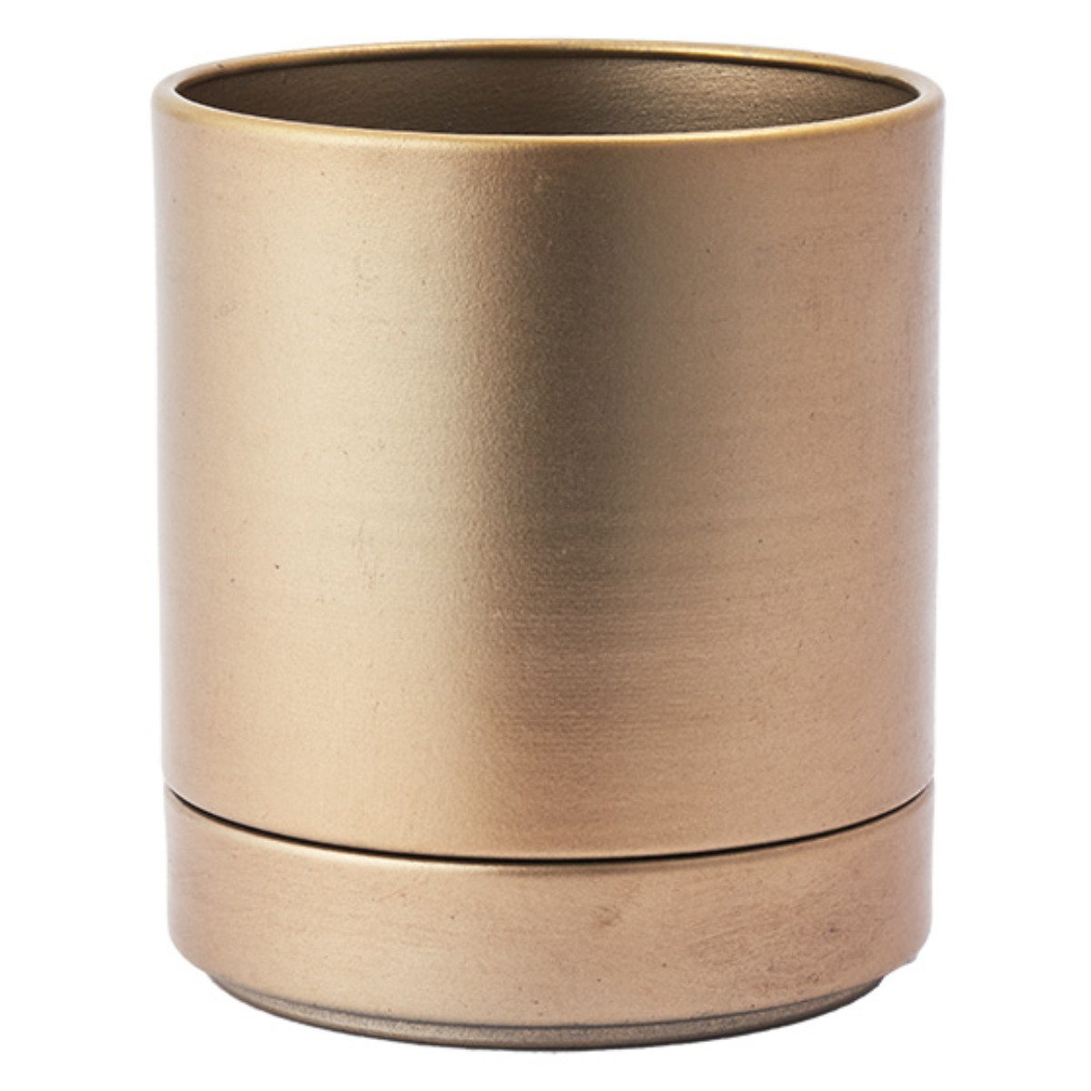 植木鉢 MC円柱メタルECOポット 受け皿付き 直径10cm （ プランター