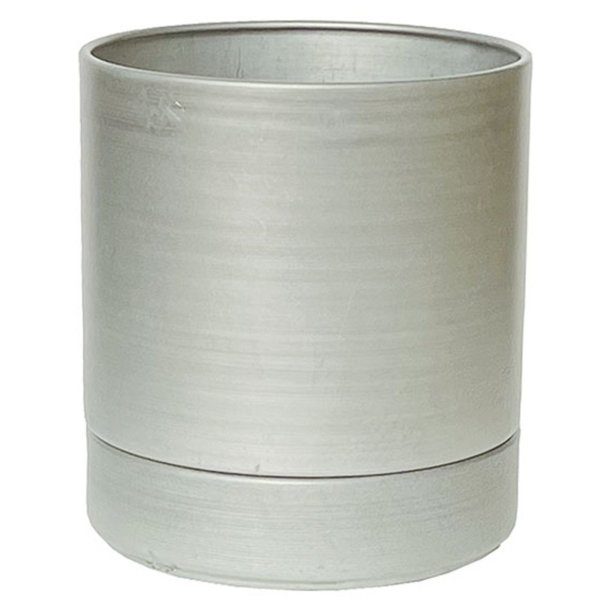 植木鉢 MC円柱メタルECOポット 受け皿付き 直径10cm （ プランター