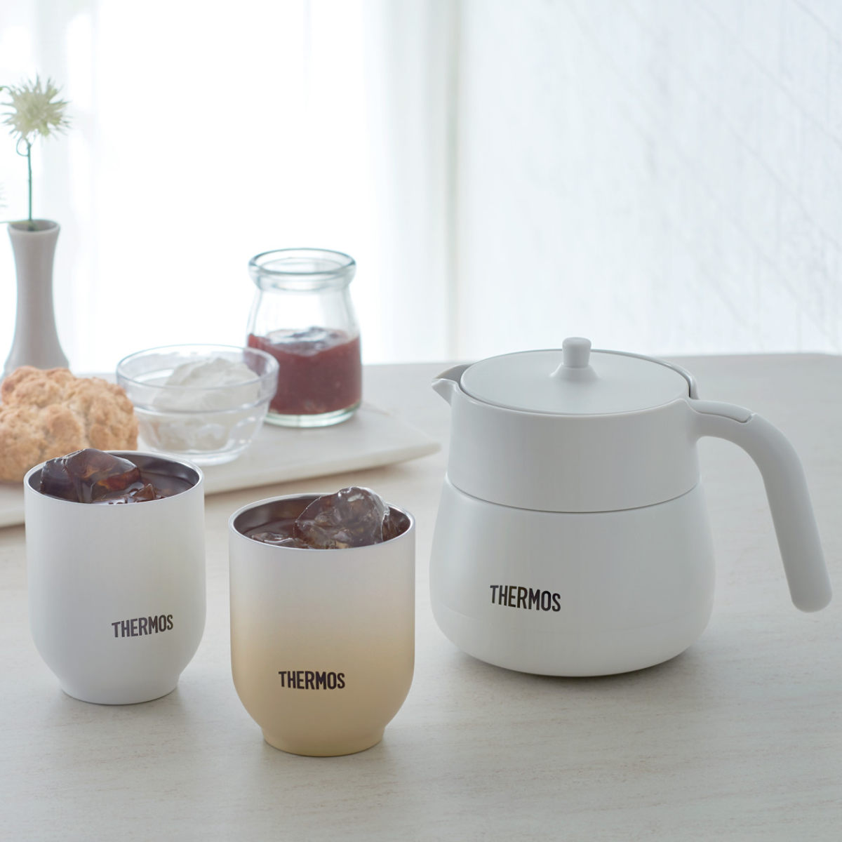 ポッド THERMOS（サーモス） ティーポット 真空断熱 450ml TTE-450 ステンレス