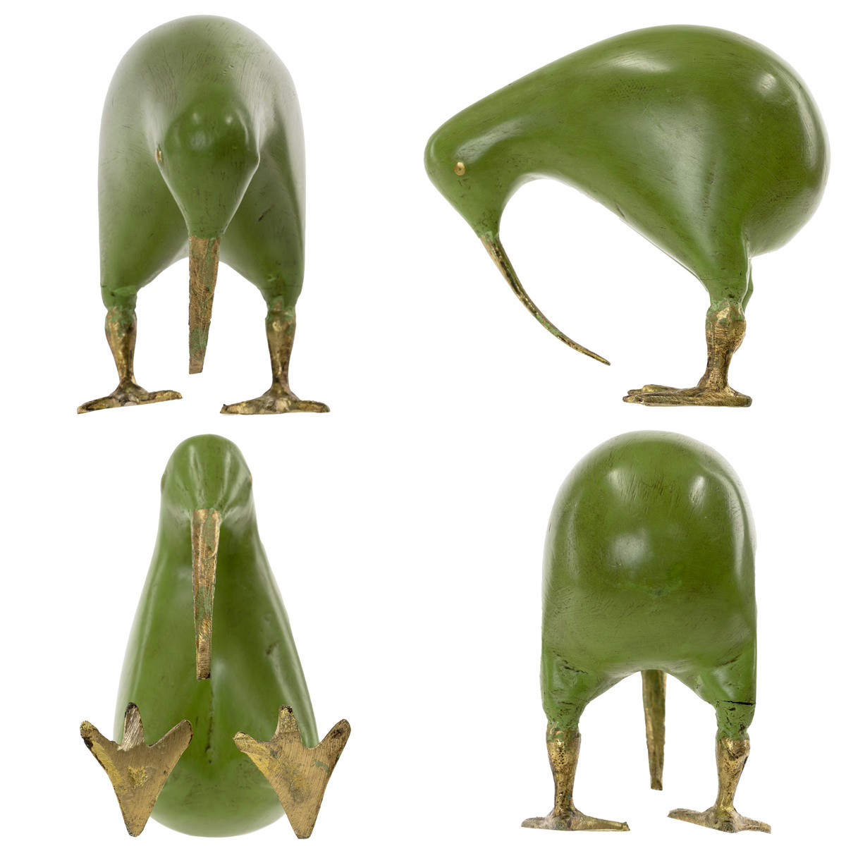 オブジェ キウイ Sサイズ マスコット 木製 （ キーウィ 鳥 かわいい