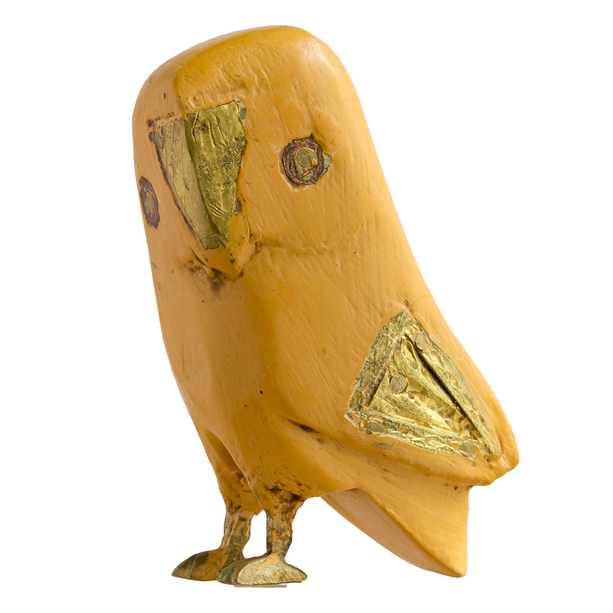 オブジェ フクロウ Sサイズ マスコット 木製 （ ふくろう 鳥