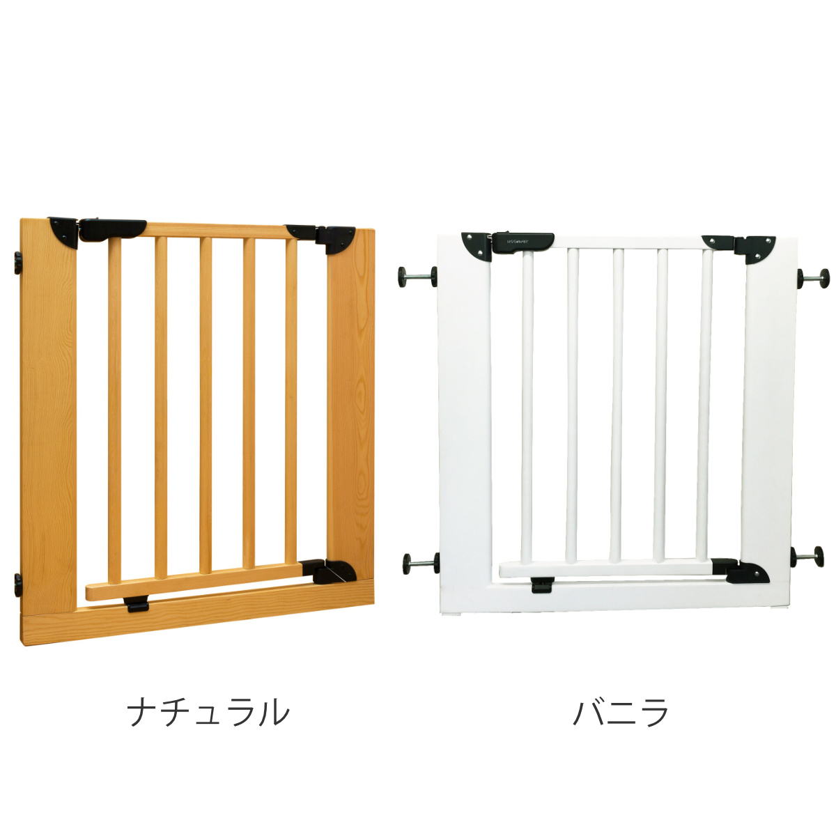 ベビーゲート KISSBABY 木製 取り付け幅 75〜83cm （ 木製ゲート
