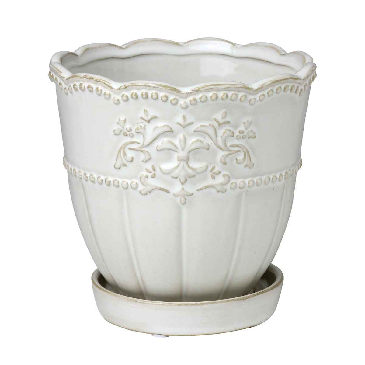 SPICE of Life 植木鉢 リスブロン ラウンドプランター Lサイズ