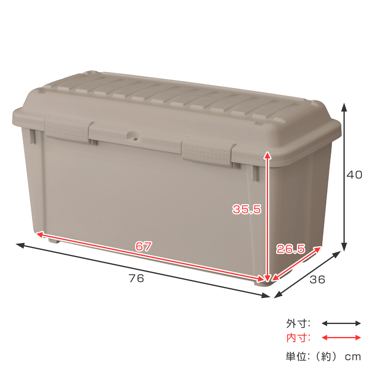 天馬 収納ボックス TRUNK BOX インカーゴ M 樹脂と暮らす （ 収納 