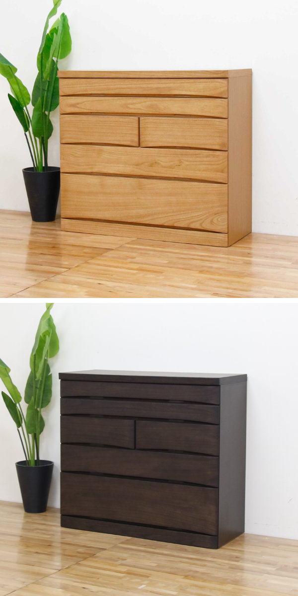 丸田木工 総桐チェスト 5段 日本製 たんす 桐蔵 約幅102cm （ 開梱設置