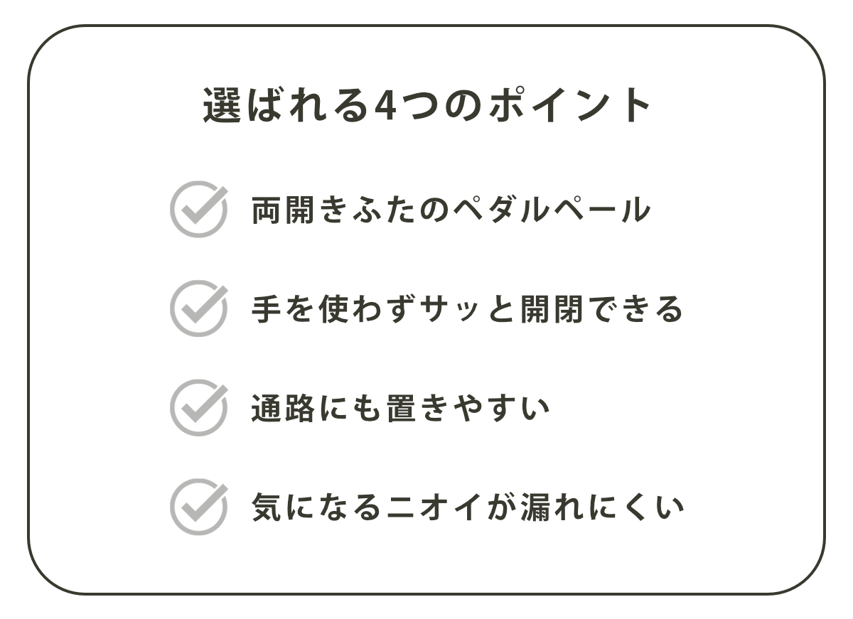 ゴミ箱 30L エバン 両開きペダルペール (...の詳細画像2