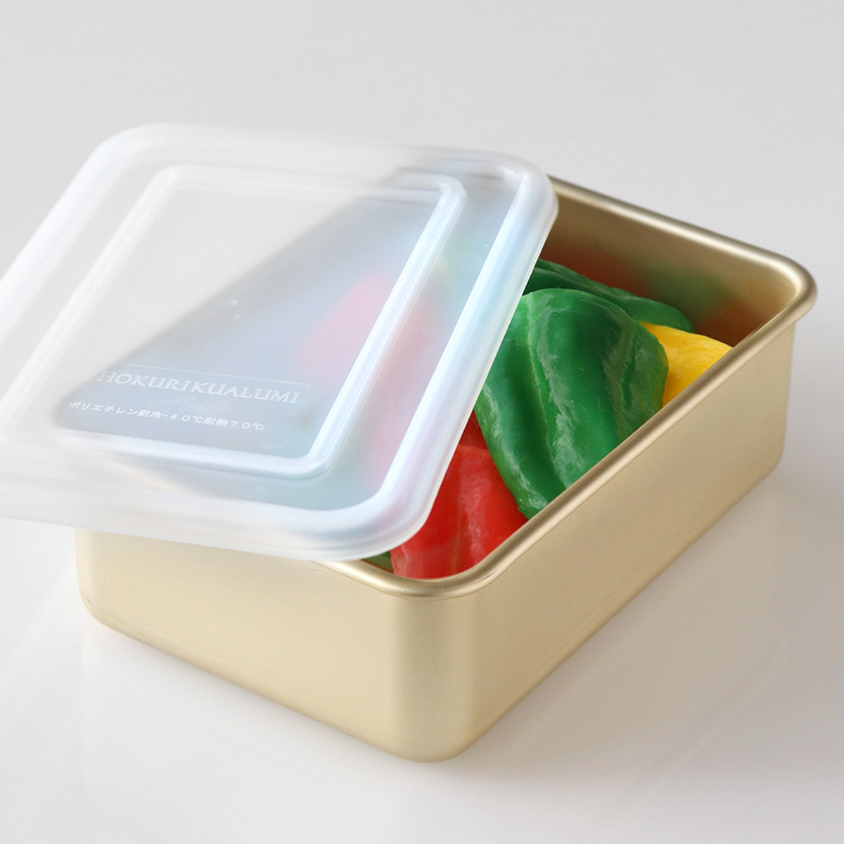 北陸アルミニウム 保存容器 1.8L 小伝具 硫酸アルマイト加工 アルミ角