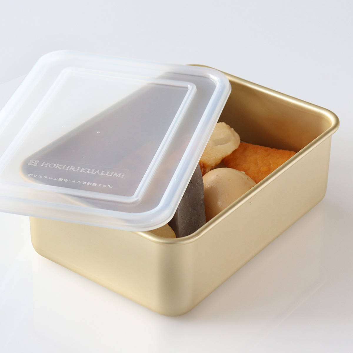 北陸アルミニウム 保存容器 1.8L 小伝具 硫酸アルマイト加工 アルミ角