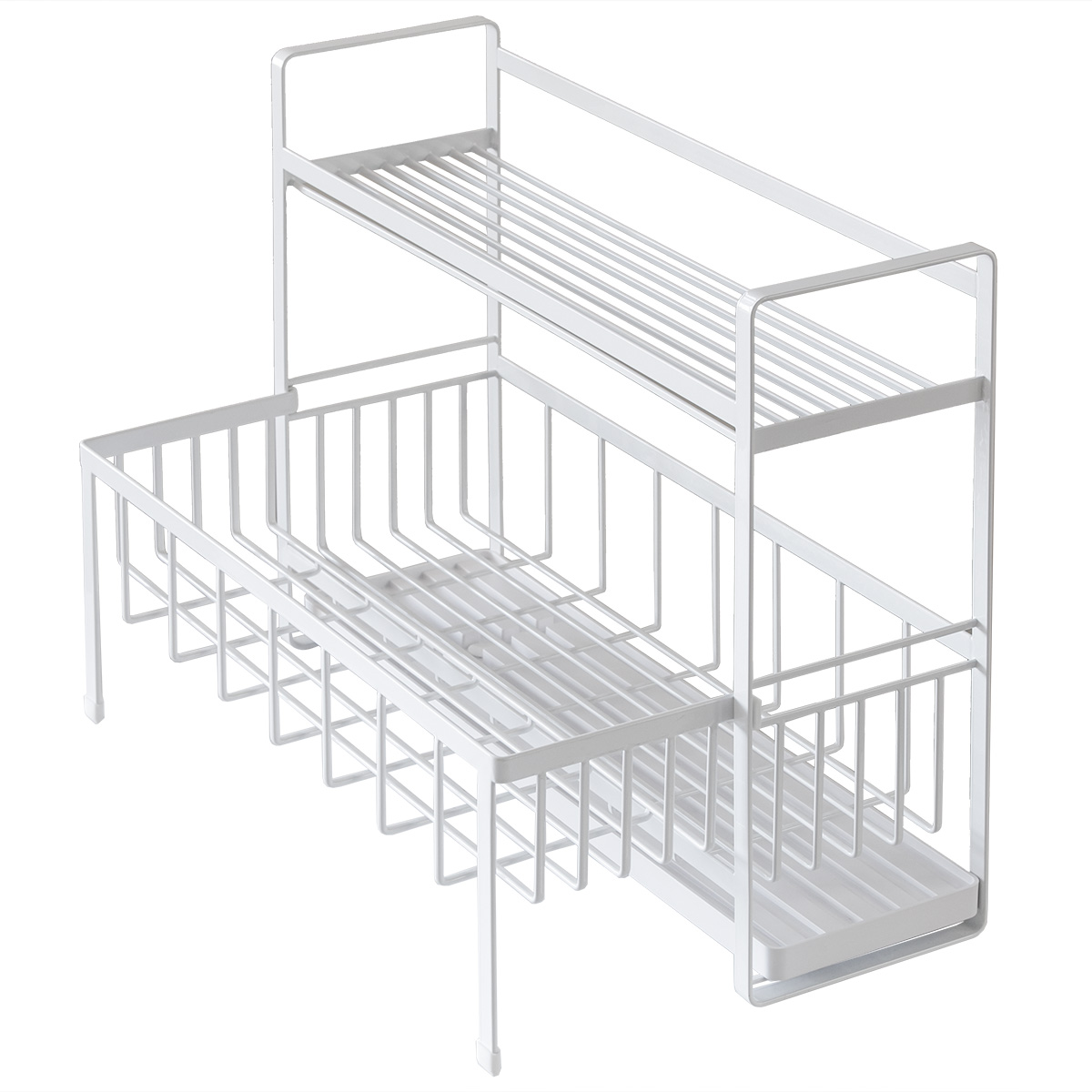 tower 特典付き 山崎実業 水切りラック スペース広がる 伸縮 2段