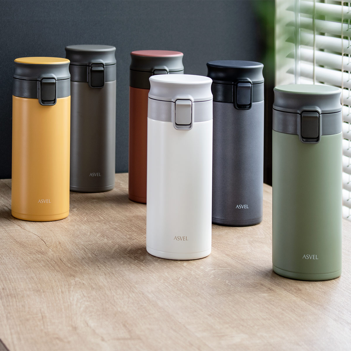 アスベル（ASVEL） 水筒 350ml 保温 保冷 真空断熱携帯タンブラー