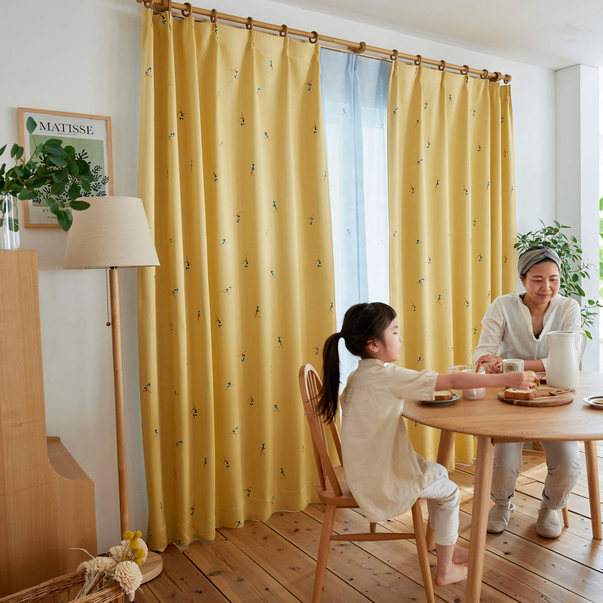 スミノエ カーテン ジェシカ 遮光2級 100×178cm 洗える 1枚入り