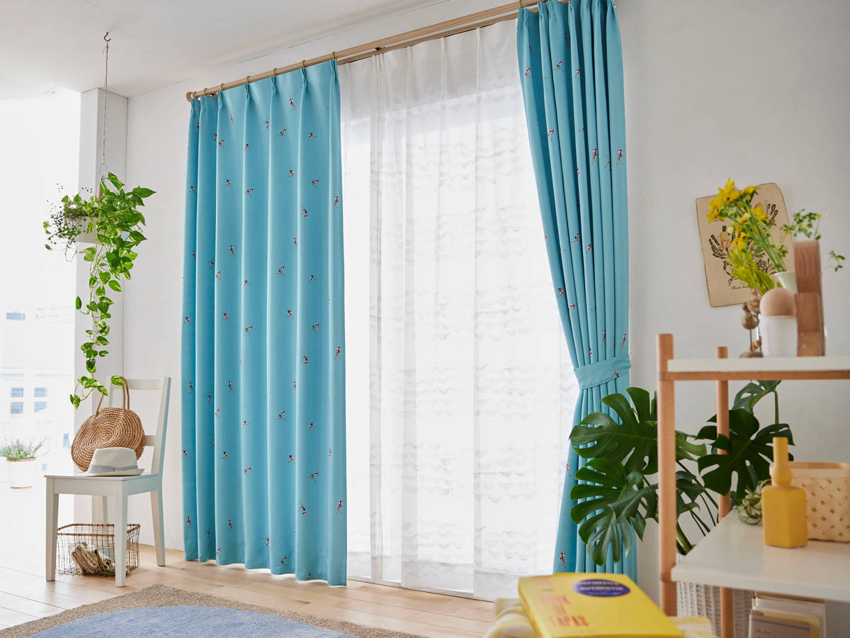 【新品未使用】162x190cm(2枚組み) ドレープカーテン ジーニング スミノエ カーテン ジェシカ 遮光2級 100×178cm 洗える 1枚入り