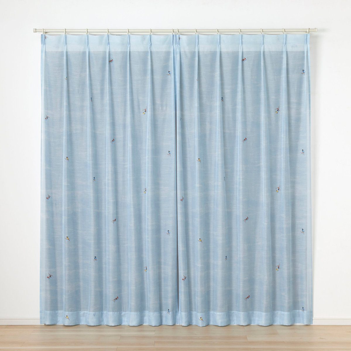 スミノエ レースカーテン ジェシカボイル 100×133cm 洗える 1枚入り