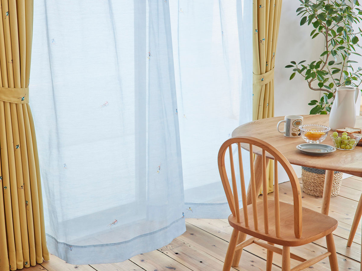 スミノエ レースカーテン ジェシカボイル 100×133cm 洗える 1枚入り