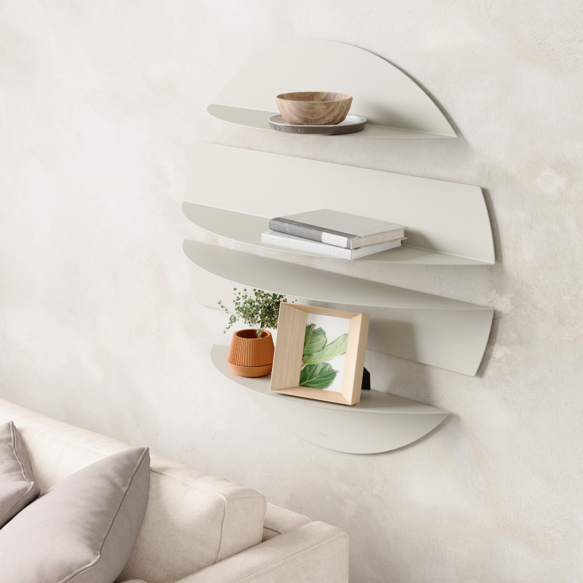 Umbra（アンブラ） 棚 ソリス シェルフ 4段 壁付け （ アンブラ