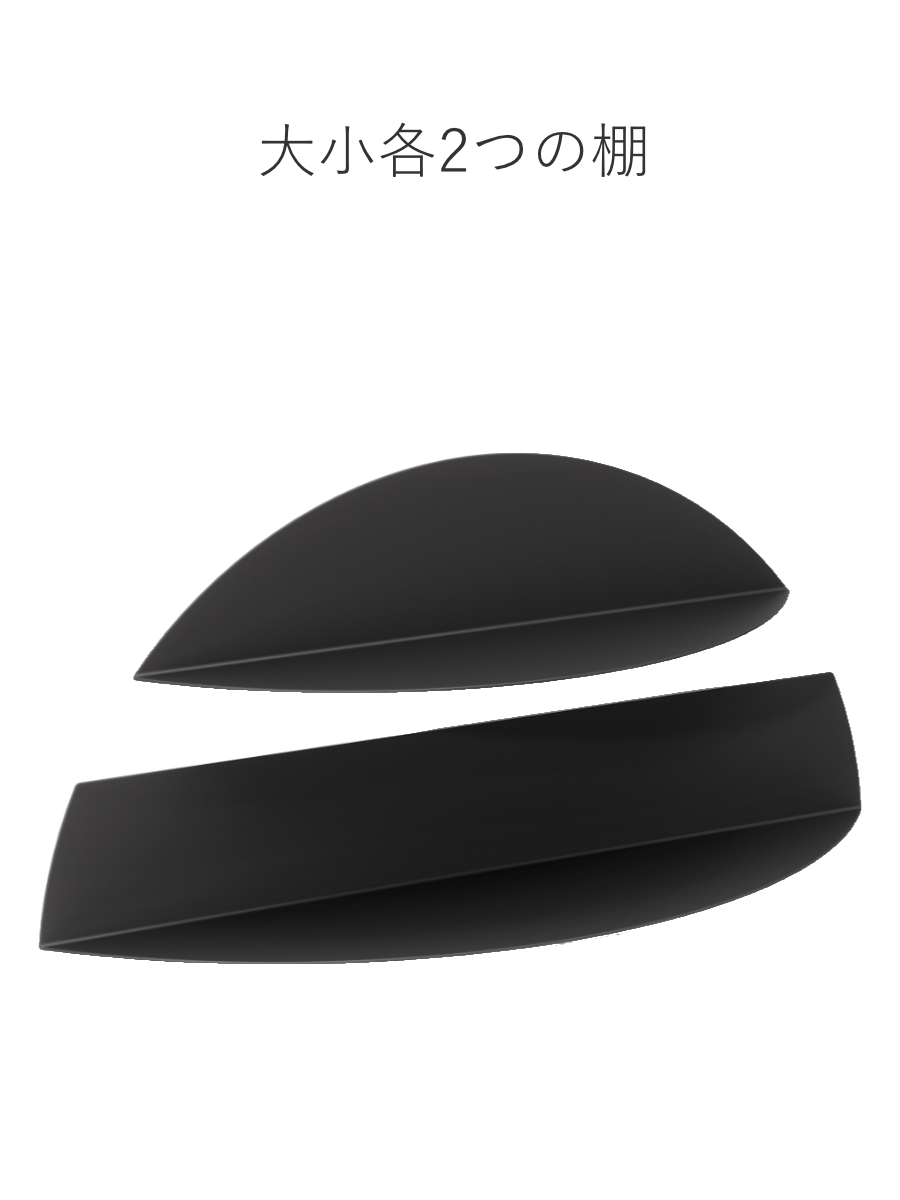 棚 umbra ソリス シェルフ 4段 壁付け （ アンブラ ウォールシェルフ 収納 壁面収納 収納ラック スチール 丸 円 ラック 壁 壁面 飾り棚 収納棚 省スペース ）_8