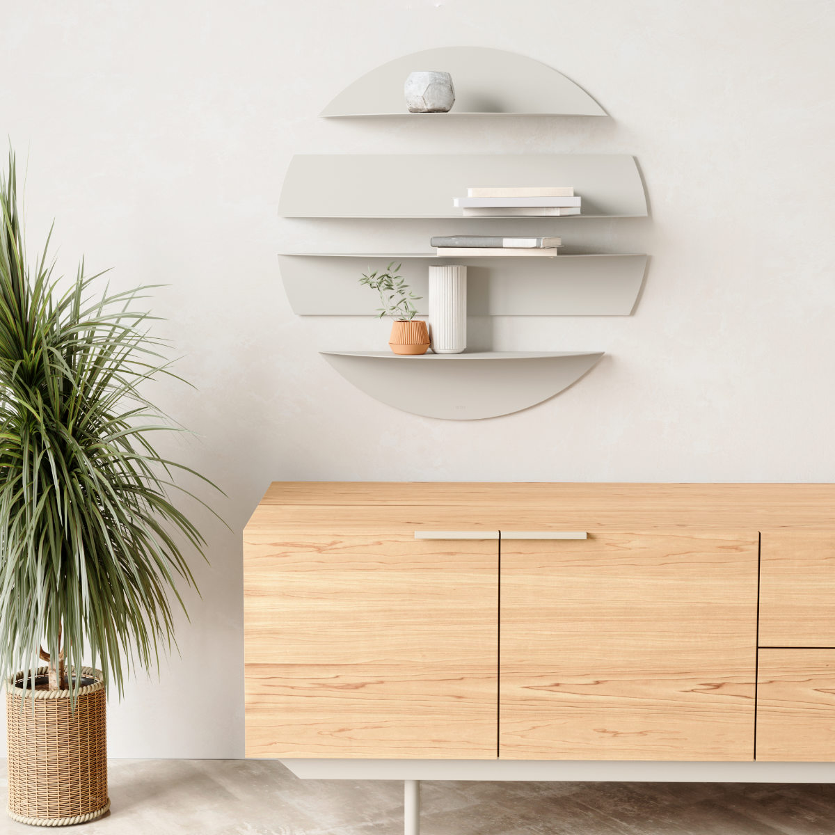 Umbra（アンブラ） 棚 ソリス シェルフ 4段 壁付け （ アンブラ