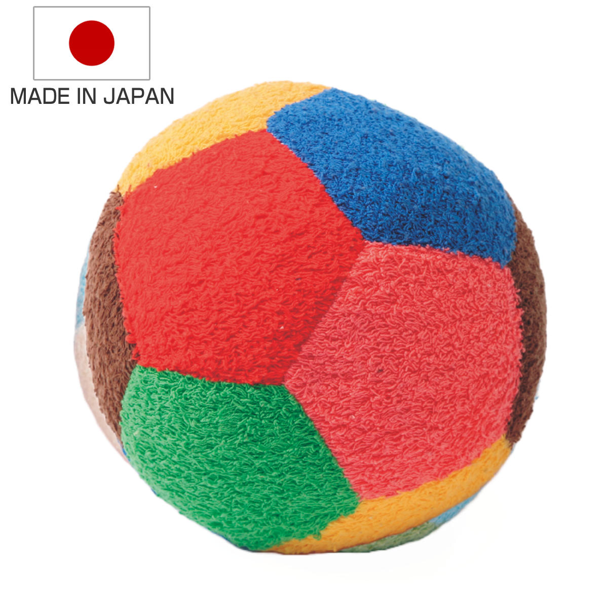 ボール サッカーボール おもちゃ 赤ちゃん 日本製 （ 綿100％ 知育玩具 玩具 ぬいぐるみ ふわふわ 子供 子ども ベビー カラフル ソフト ）  :416829:リビングート ヤフー店 通販 
