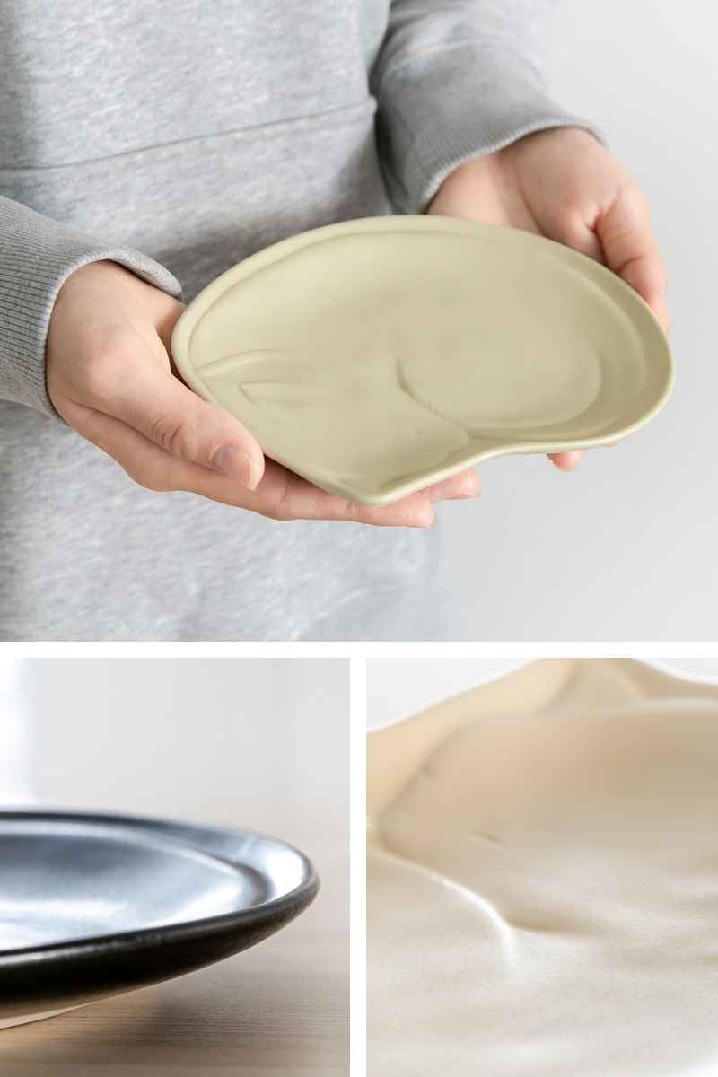 aito製作所 プレート 17.5cm ガット 陶器 瀬戸焼 （ 食洗機対応 電子