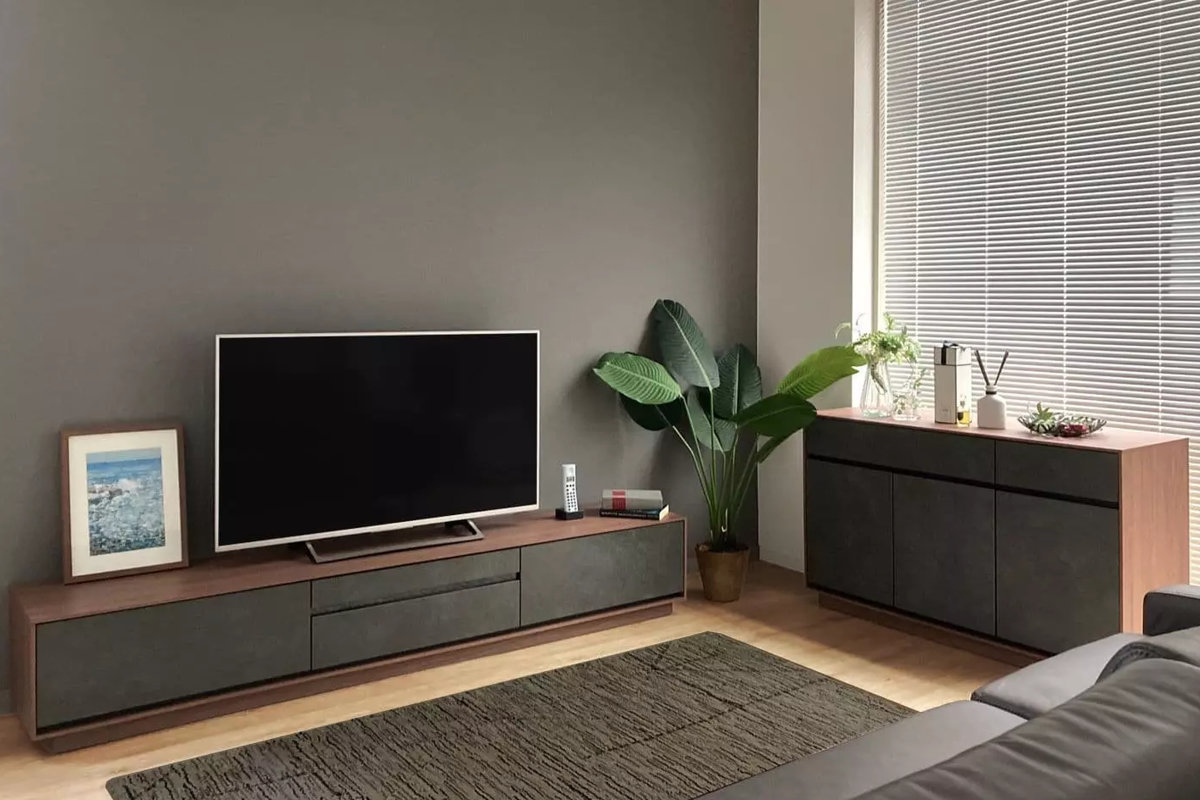 ローボード テレビ台 モダンデザイン セラミック前板 DAVANTI 幅210cm