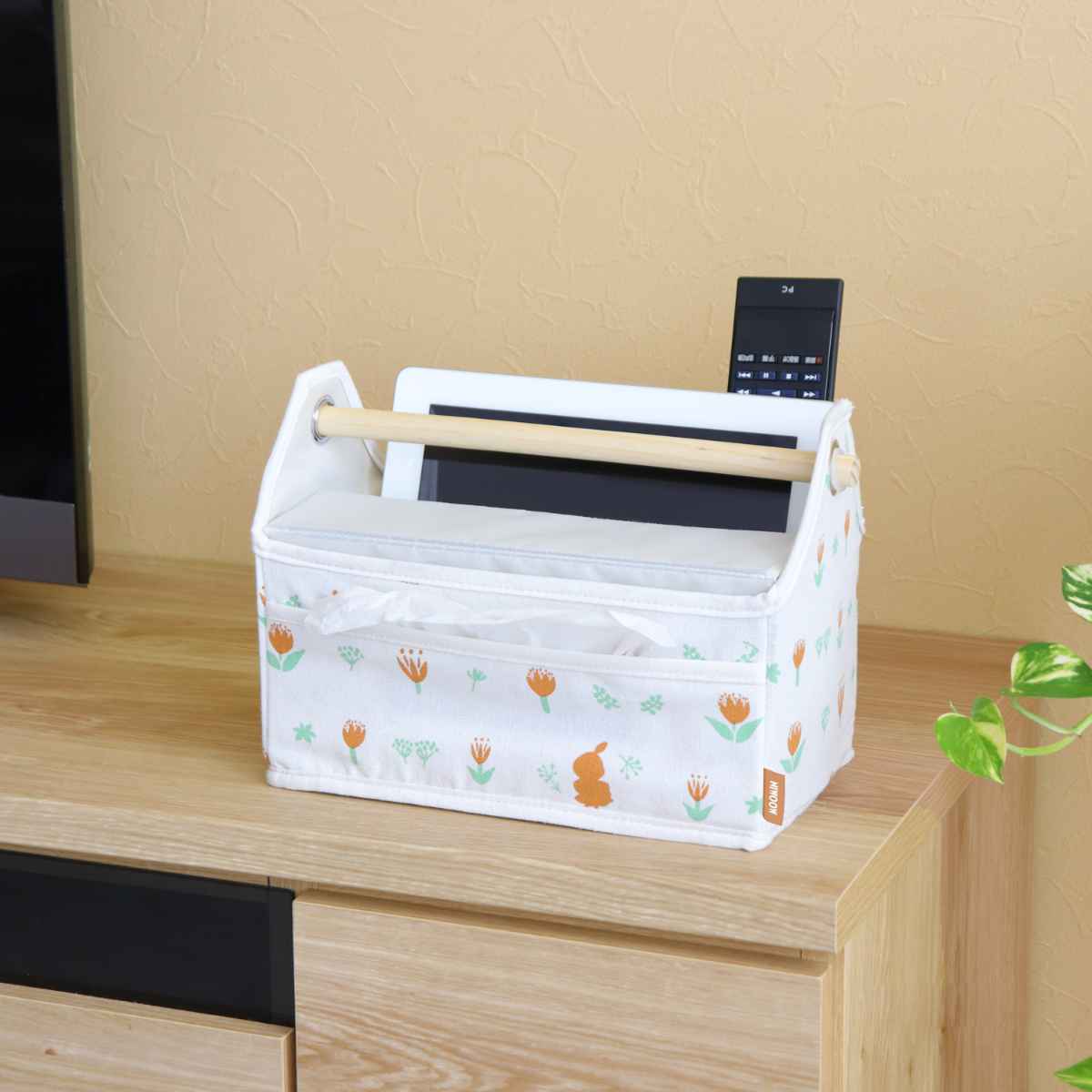 にちちゃん☆新品未開封☆ファミリア バスケット（大） 収納ケース 2点 東洋ケース（TOYOCASE） バスケット ムーミンシリーズ チューリップ