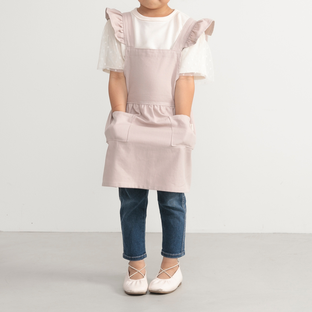 COCO WALK（ココウォーク） エプロン 無地 Lincラップエプロン 子供用