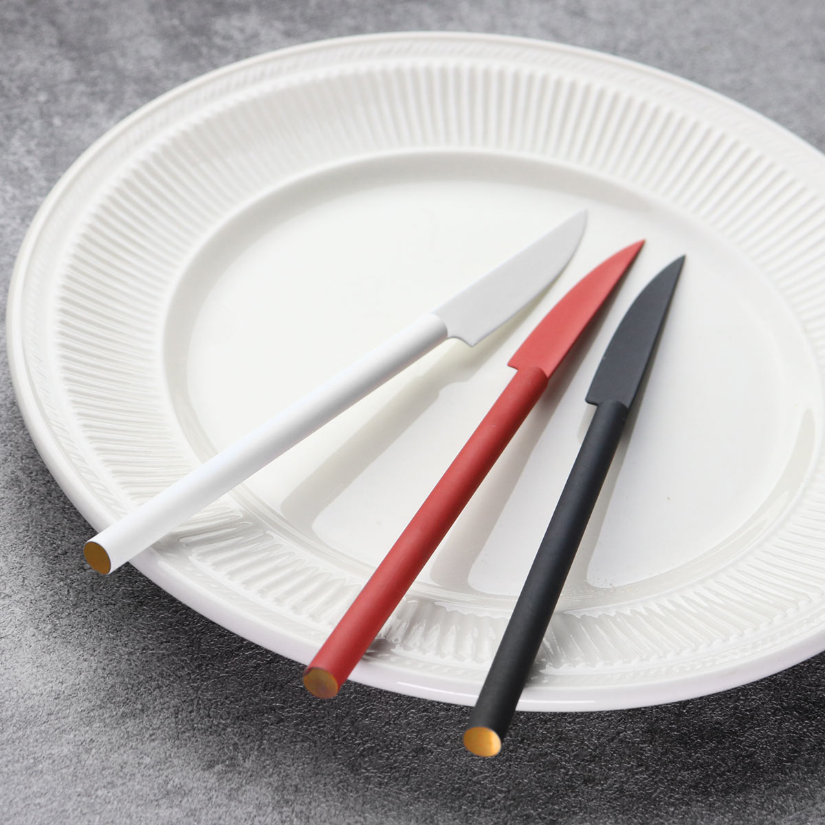 工房アイザワ 円 黄銅洋食器 デザートナイフ （ aizawa 日本製 真鍮