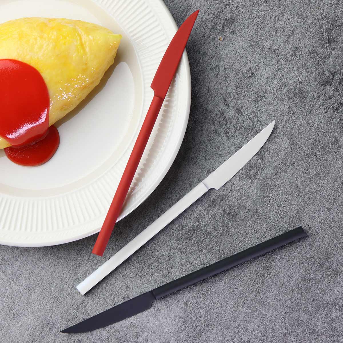 工房アイザワ 円 黄銅洋食器 デザートナイフ （ aizawa 日本製 真鍮