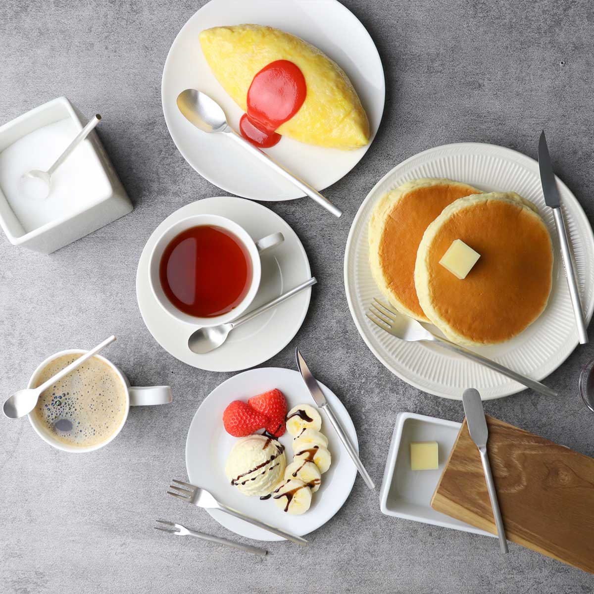 工房アイザワ 円 黄銅洋食器 バターナイフ 銀仕上 （ aizawa 日本製