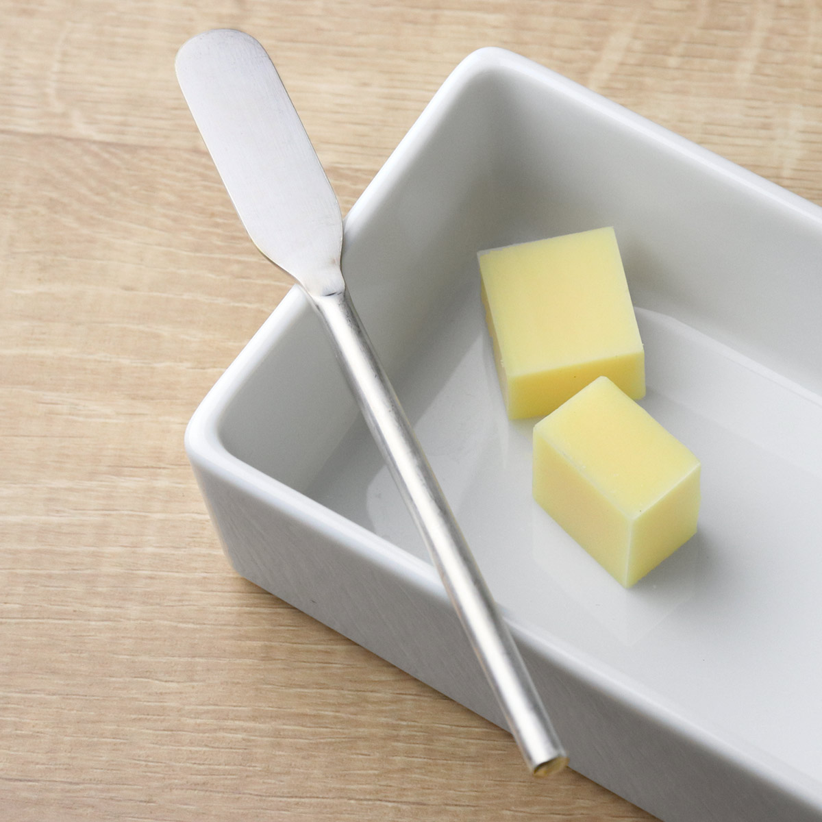 工房アイザワ 円 黄銅洋食器 バターナイフ 銀仕上 （ aizawa 日本製