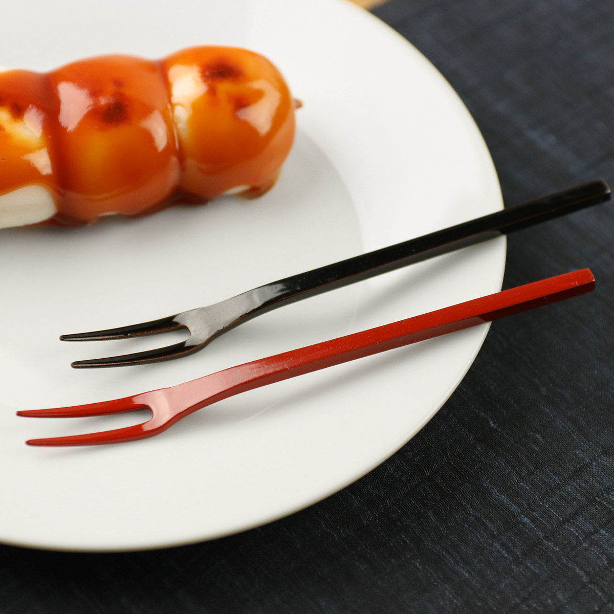 工房アイザワ 朱塗り純銅洋食器 ヒメフォーク （ aizawa 日本製 純銅