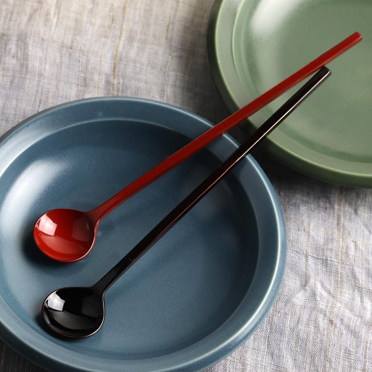 工房アイザワ 朱塗り純銅洋食器 ソーダスプーン 丸 （ aizawa 日本製