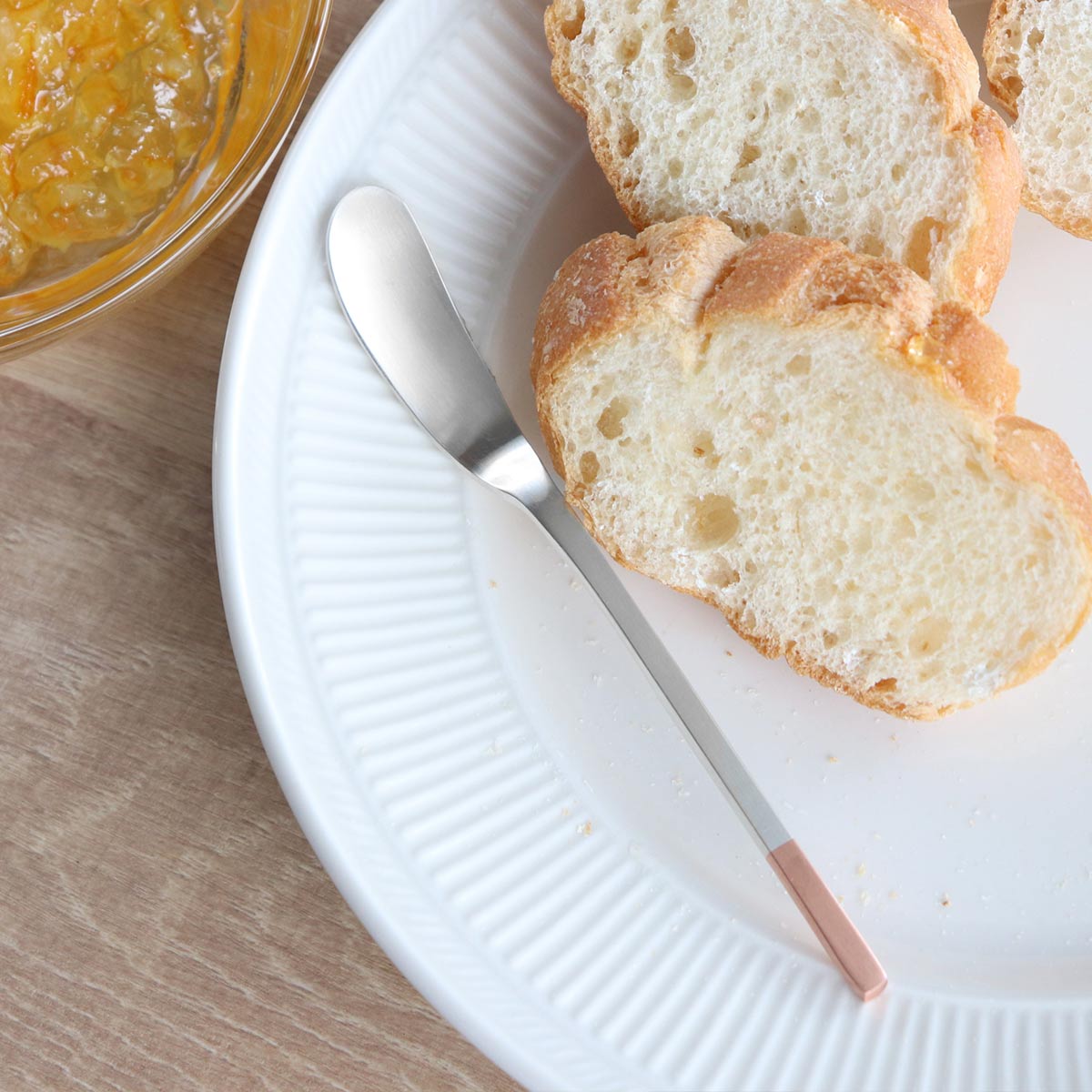 工房アイザワ 純銅洋食器 ジャムナイフ 銀仕上 （ aizawa 日本製 純銅