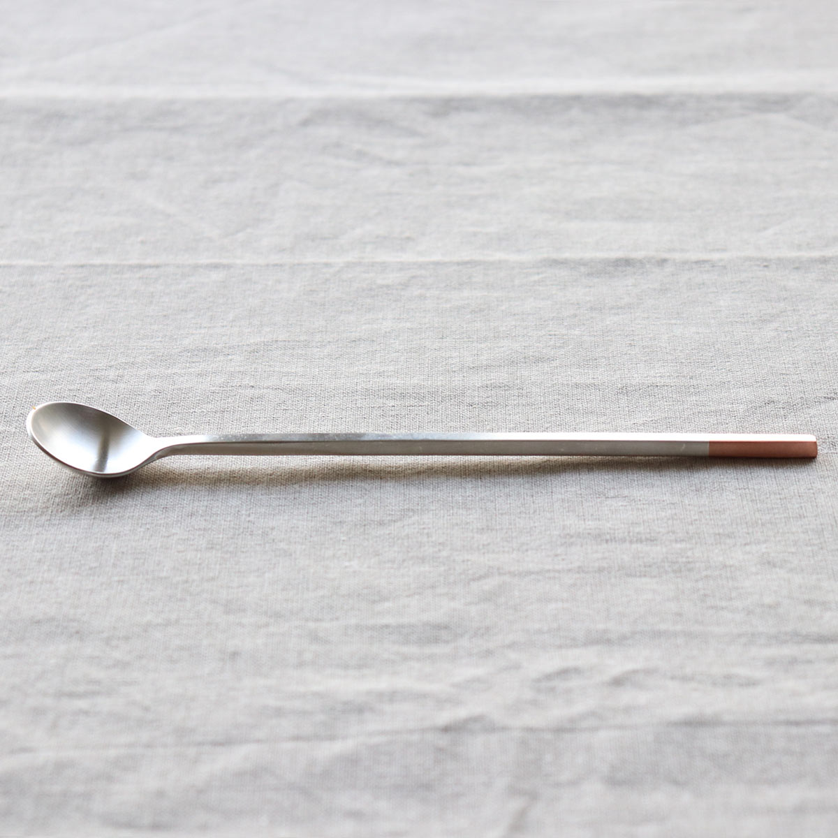 工房アイザワ 純銅洋食器 ソーダスプーン 丸 銀仕上 （ aizawa 日本製