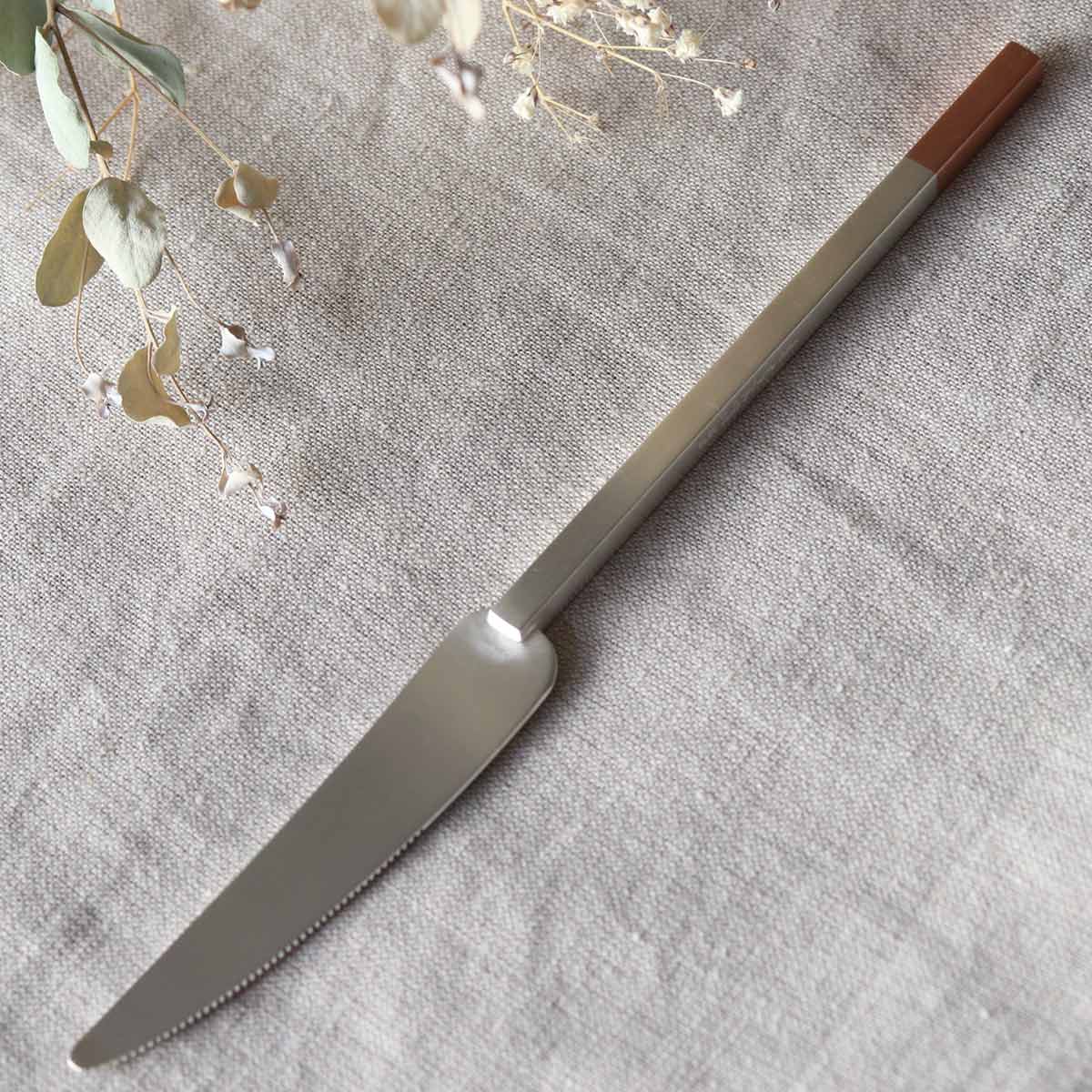 工房アイザワ 純銅洋食器 デザートナイフ 銀仕上 （ aizawa 日本製