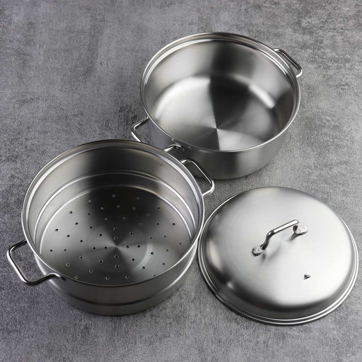 工房アイザワ ブラックピーマン 200V スチーマー 20cm （ 蒸し器 鍋