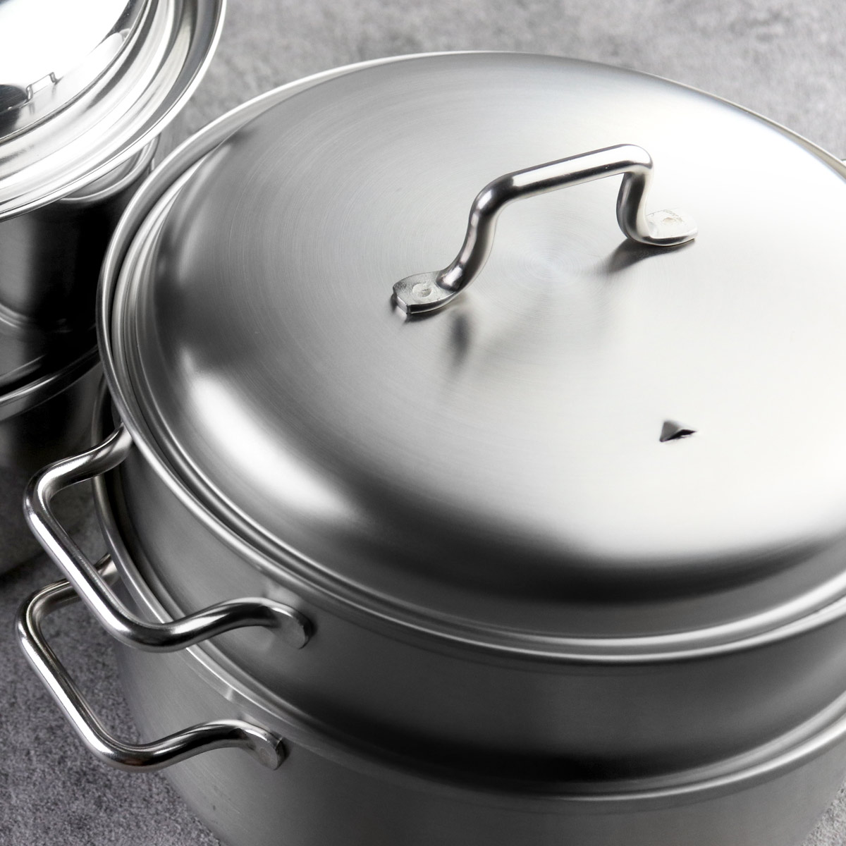 工房アイザワ ブラックピーマン 200V スチーマー 20cm （ 蒸し器 鍋