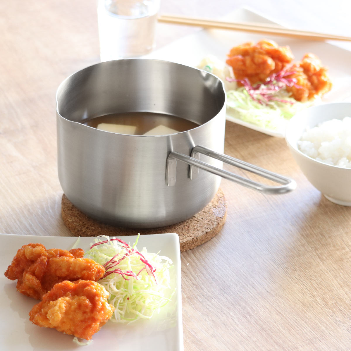 工房アイザワ 特典付き ミルクパン 14cm （ aizawa ステンレス ガス火