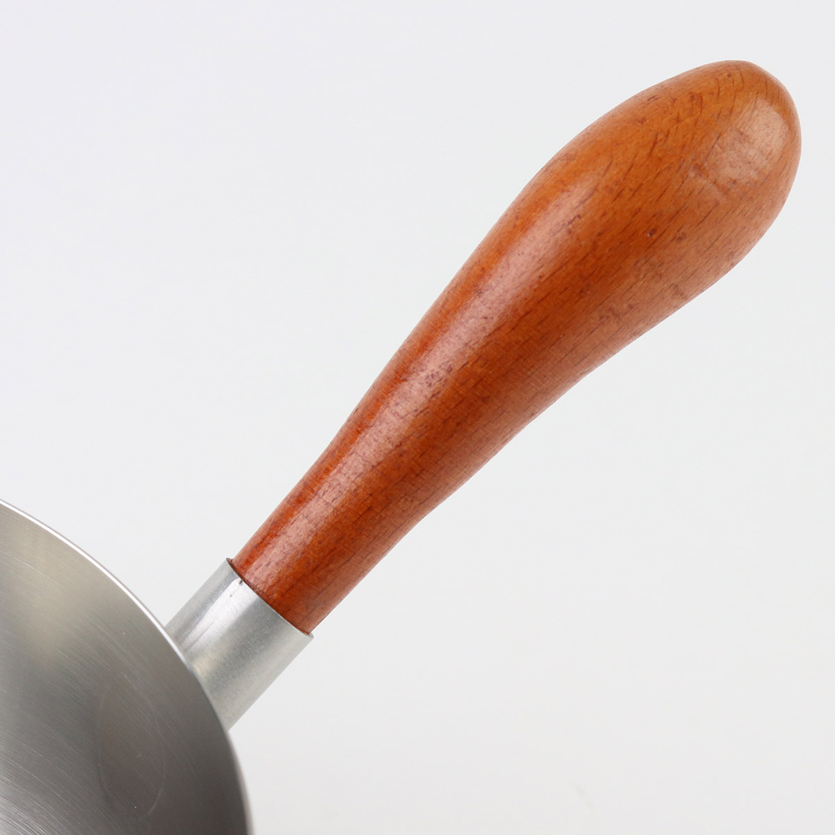 工房アイザワ 両口付ミルクパン 木柄手造り 15cm （ aizawa ステンレス