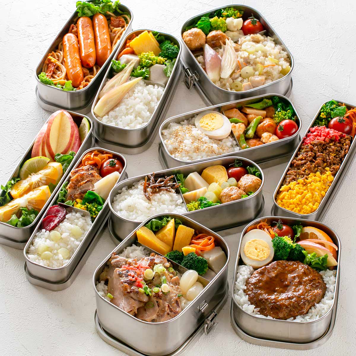 工房アイザワ 弁当箱 1000ml UTILE 角長ランチボックス 2段 （ aizawa