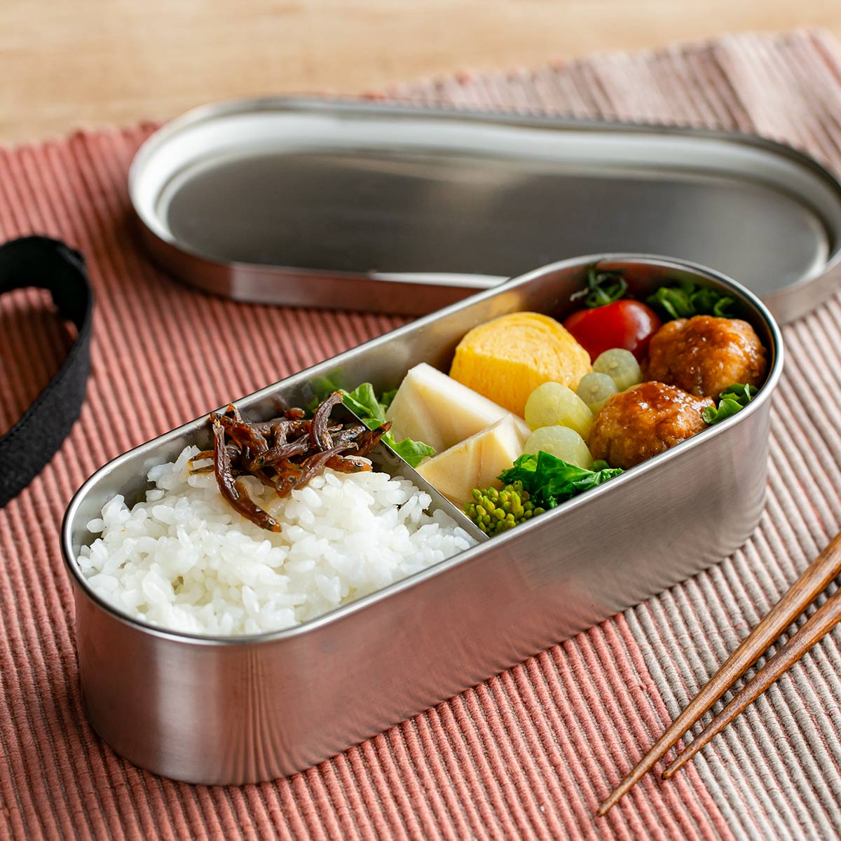 工房アイザワ 特典付き 弁当箱 570ml UTILE 小判型ランチボックス