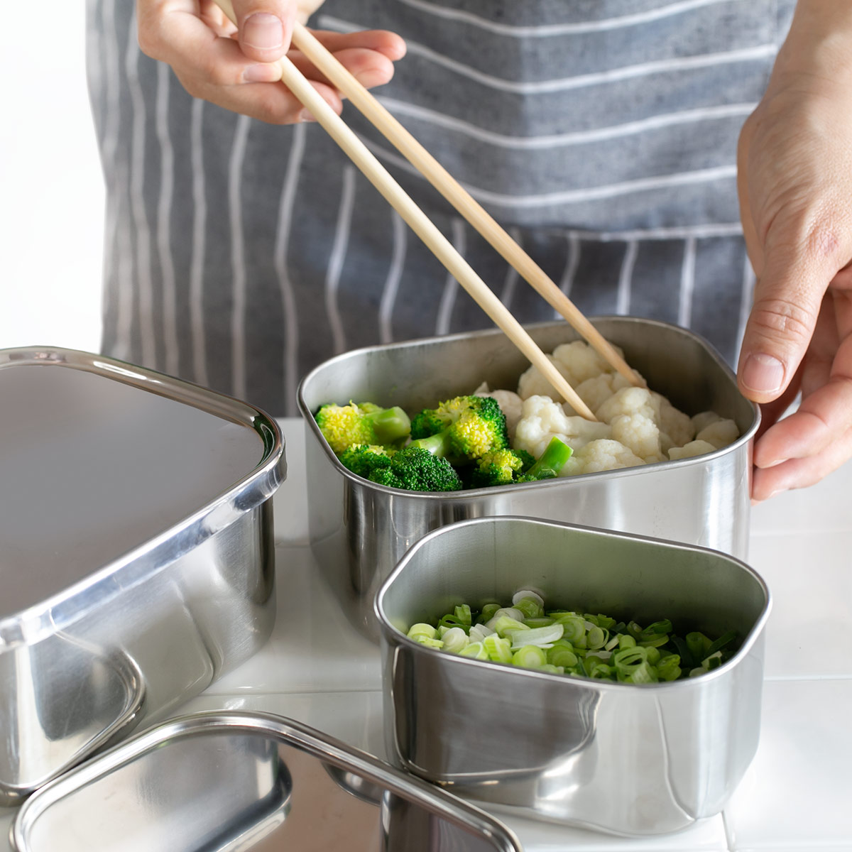 工房アイザワ 特典付き 保存容器 1.7L UTILE 角長容器深型 L 1700cc