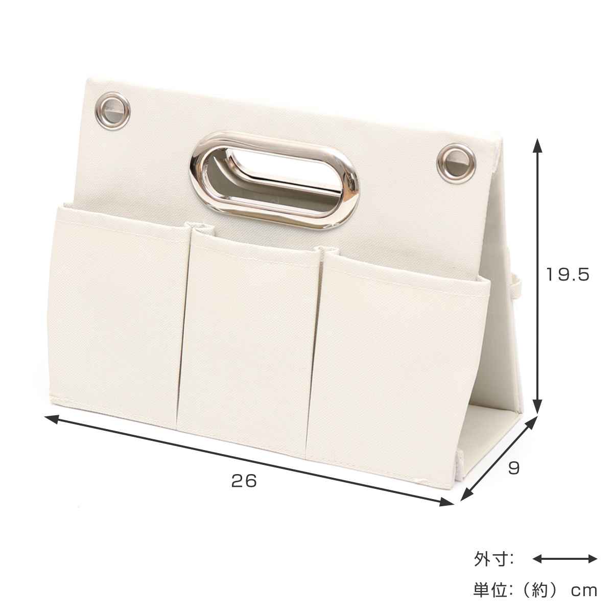 東洋ケース（TOYOCASE） 卓上収納 壁掛け収納 2WAYポケットラック