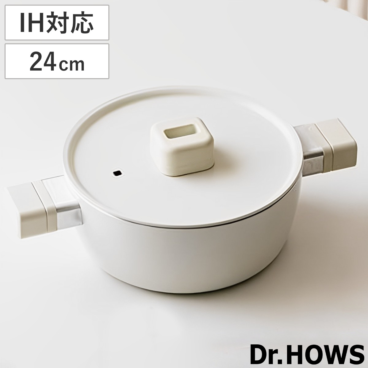 TTS - 両手なべ 寄せ鍋 24珊 IH相応う LUMI 御医者さん住みか （ Dr.HOWS 屁っ放り火相応う なべ 御鍋 蓋付き添い人 陶器細工 韓国 浅型 ） 調理器具-キッチン、日用品、文具-鍋、グリル