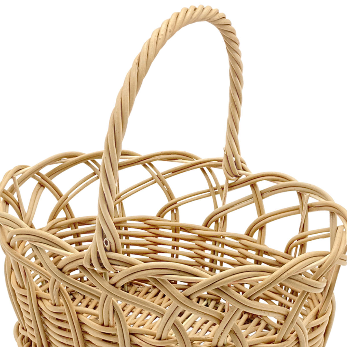 ワンハンドルバスケット オーバル型 トーク エト （ バスケット かご