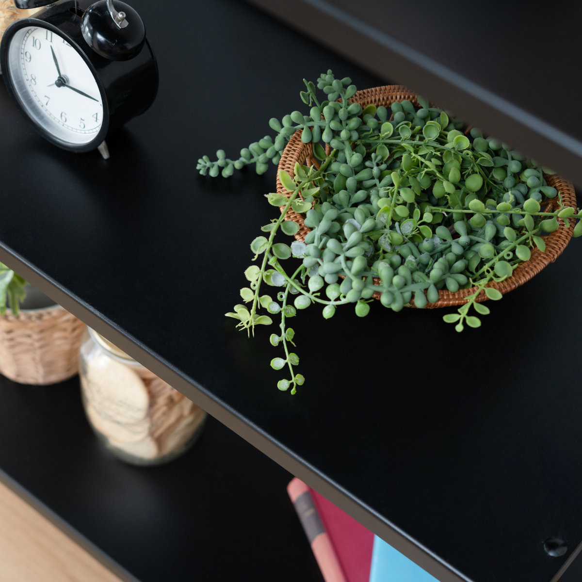 東谷 マガジンラック 3段 棚板角度調整 シェルフ スチール製 約幅