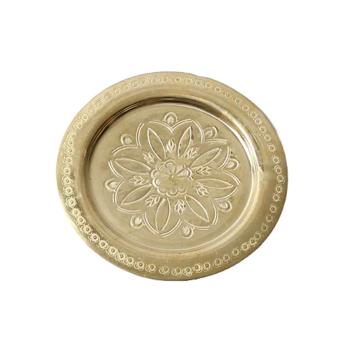 コースター 9cm S 真鍮 （ 茶托 グラスマット キッチン雑貨 インテリア