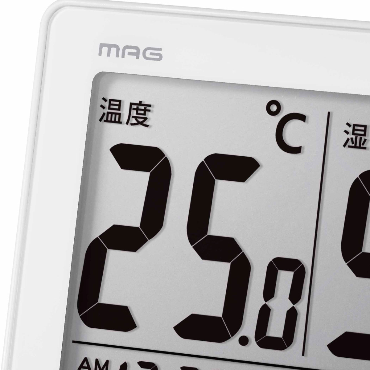 ノア精密 置き掛け時計 MAG 温度湿度計 スカイ （ 時計 置掛両用時計