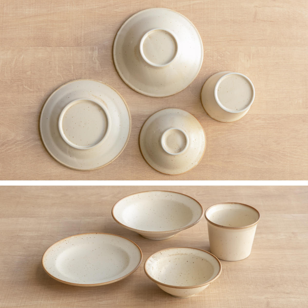 aito製作所 食器 8点セット 2柄 温もりあるおかず食器セット 新生活